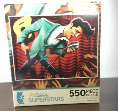 Elvis Presley Celebrity Superstar Puzzle Art By David O'keefe 550 Pieces • $10.99