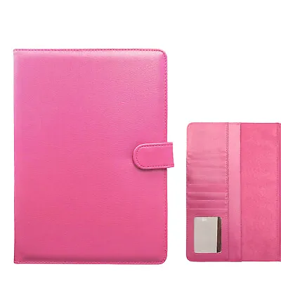 Leather Wallet Case For Lenovo Tablet 10 Inch Universal Button Flip Cover UK • £4.86