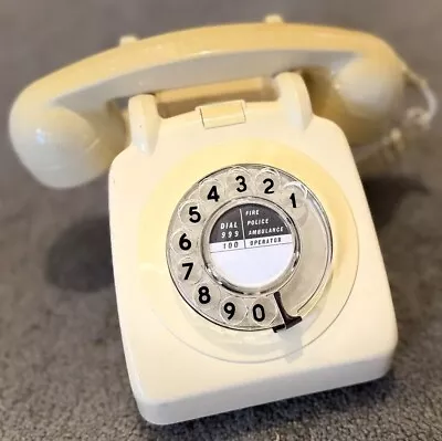 Vintage GPO 706  Rotary Dial Telephone - Ivory - Good Condition • £24.99