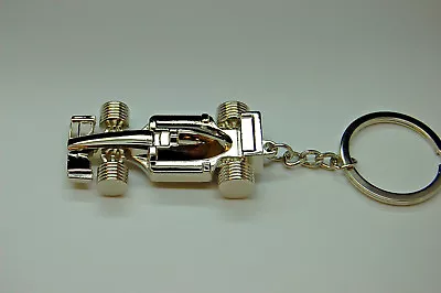 F1 Shaped Shiny Metal Key Ring 40gramracing Car Key Ringzinc Alloy • £4.39