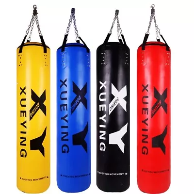 Empty Boxing Sandbag PU Leather Rotating Hook Boxing Punching Bag MMA Thai  Bags • $95