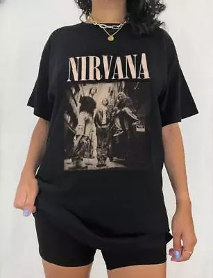 Nirvana Unisex Shirt Vintage Band Tee In Utero Nirvana Tour 90s Shirt • $32.99