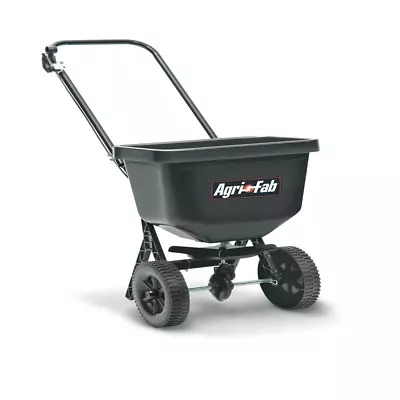 FERTILIZER SEED LAWN SPREADER 50 Lb Hopper Load 8 Ft Broadcast Range • $68.74