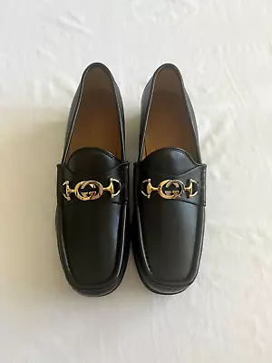 Gucci Leather Loafers With Interlocking G Horsebit • $380