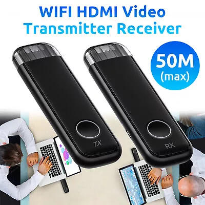 5Ghz WiFi Wireless Dongle HDMI Video Mini Extender With Transmitter & Receiver • $70.03