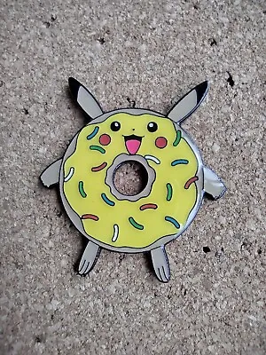 £4.95 • Buy Pikachu Pokémon Doughnut Donut Metal Enamel Pin Badge