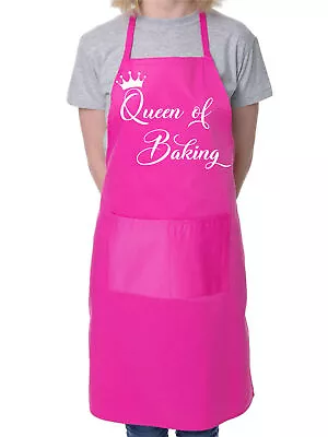 Queen Of Baking  Mother's Day Novelty Cooking Bakers Ladies Apron  • £9.99