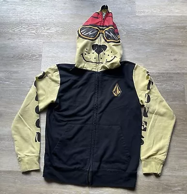 Volcom Stones Hoodie Sweater Youth 10 Black Dog • $16