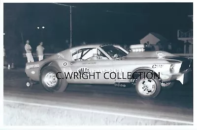 1960s Drag Racing- OHIO GEORGE  Montgomery- MALCO GASSER -427 SOHC 1967 Mustang • $3.43