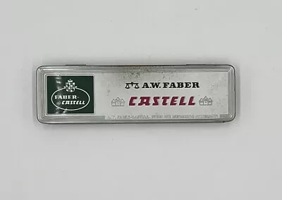 Vintage A.W. Faber Castell Pencil Tin Metal Germany Empty Box Container Read • $8