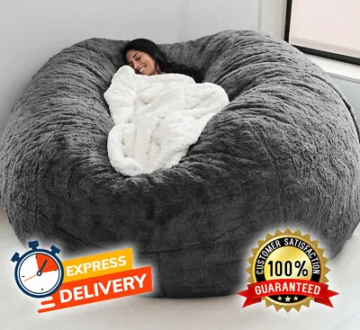 $98.50 • Buy New Giant Sofa Cover Soft Comfortable Fluffy Bean Bag Bed Recliner Cushion Cover