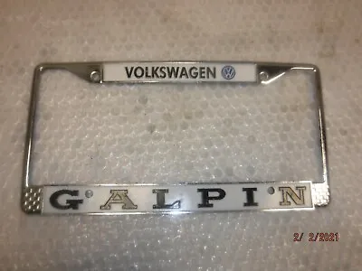  Volkswagen Galpin  Used License Plate Frame Bug Bus Fastback Thing Manx Oval • $19.99