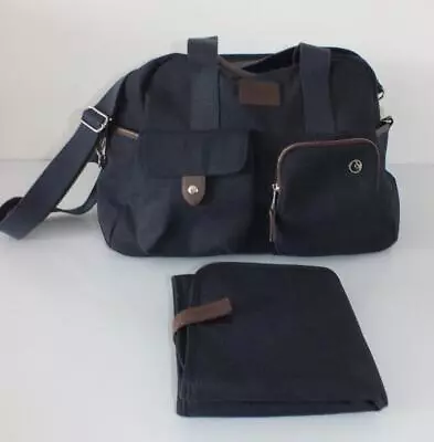 Mamas & Papas Navy Luxury Bowling Changing & Pram Bag RRP £99 - Flip & Ocarro • £29.99