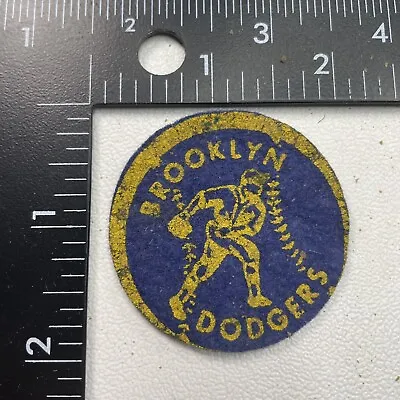 Vtg Off-Center C 1950s New York BROOKLYN DODGERS Baseball Pitcher Patch 31C0 • $11.01