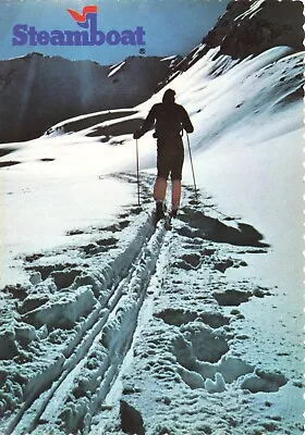 Postcard CO Steamboat Springs Cross Country Skier Snow Rocky Mountains Resort • $5.99