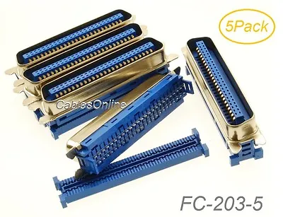 5-Pack Centronics 50-Pin IDC Type Male CN50 Crimp Connector For Ribbon Cable • $19.90