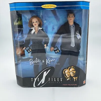 Collector Edition The X Files Set Barbie And Ken 1998 Pop Culture Rare Vintage  • $129.66