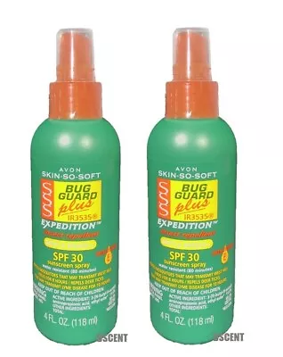 Avon SSS Bug Guard Plus Expedition Pump Spray - 4 Oz. Pack Of 2 • $25.99
