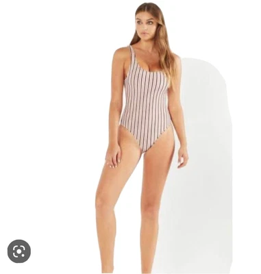 $55 • Buy Tigerlily Tami One Piece Stripe Swimsuit Size 14 Rrp $219