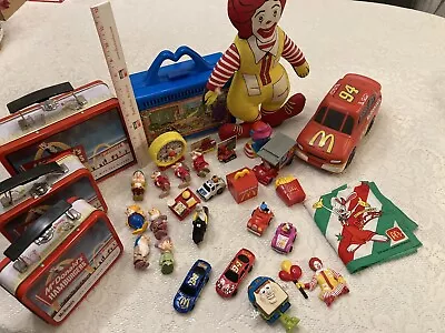 VTG~McDonald’s Collectibles~lunch Boxes~cars~transformers~ERTL 94~stuffed Ronald • $74.95