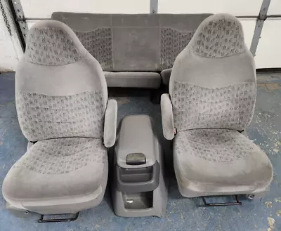 1999 2000 2001 Ford F250 F350 Super Duty Extended Cab 40/40 Bucket Seats Console • $1599.99