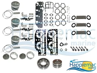 Mercury 100 115 125 HP L4 Powerhead Rebuild Kit 3.5  Top Guided 1994-Up Bearing • $1038.33