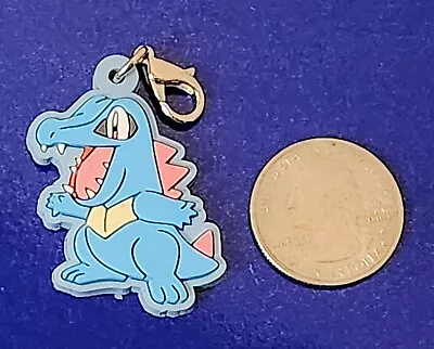 Vintage Pokemon | Totodile Rubber Keychain Charm | Official Nintendo | Japanese • $9.99