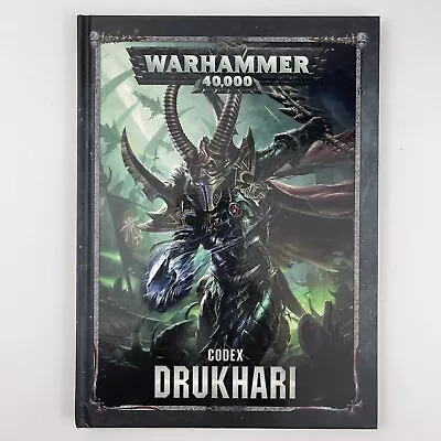 Warhammer 40K - Codex Drukhari - Rulebook 40000 Dark Eldar - Hardcover 2018 • $30