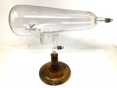 $56 • Buy Antique German Maltese Cross Crookes Tube X-Ray Science Laboratory