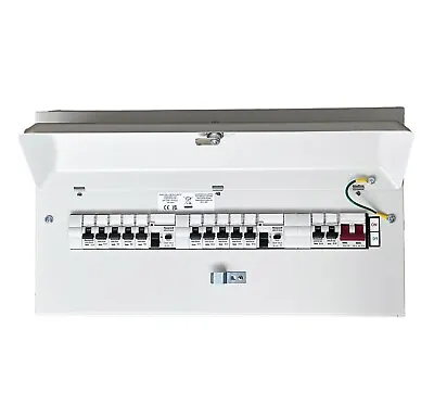 MK Honeywell 21 Way Populated White Metal Consumer Unit Fuse Board 12Mcbs Loaded • £51.50