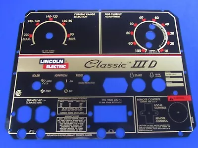 Lincoln Welder Classic III D Faceplate L9236 OEM Quality USA Sa-300 With TMD-27 • $87.95