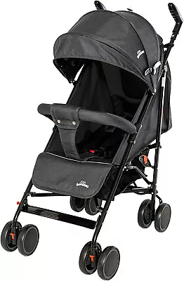 Foldable Reclinable Stroller Buggy Pram Includes Rain Cover & Footmuff • £89.99