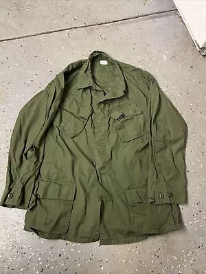 NOS OG 107 Ripstop Poplin Slant Pocket Vietnam Jungle Jacket Large Long • $100