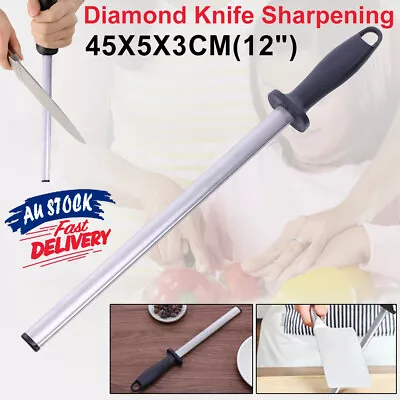 12  DMD Stick Household Sharpening Sharpener Knife Slaughter Kitchen Diamond • $22.47