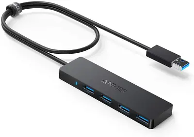 $62.95 • Buy Anker 4-Port USB 3.0 Hub, Ultra-Slim Data USB Hub With 2 Ft Extended Cable [Char