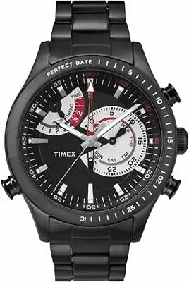 Timex Intelligent Quartz Watch Steel Quartz Chronograph Men's Black TW2P72800 • $98