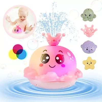 Baby Bath Toys Octopus Light Up Bath Toys For Children Baby Kids Bathtime Gift • £8.58