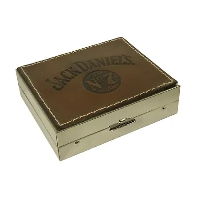 Jack Daniel's Western Leather Contact Lens Case Accessories With Mirror (2273) • £12.99