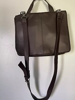 New No Tag Vintage Large Wilson Leather Double Sided Messenger Bag • $45