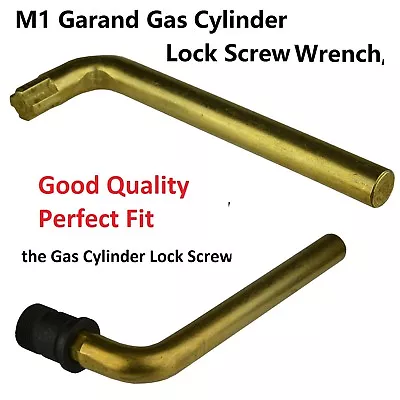 Excellent Fit Brass Plated All Steel M1 Garand Gas Cylinder Lock Screw Wrench  • $12.99