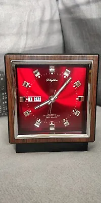 70s Vintage Rhythm Alarm Clock Space Age • £169