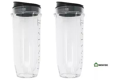 ( 2 Pack ) 32 Ounce Cup With Sip N Seal Lids Compatible With Nutri Ninja Auto-iQ • $21.97