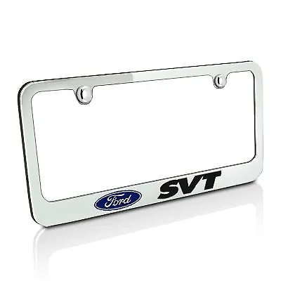 $35.99 • Buy Ford SVT Chrome Metal License Plate Frame