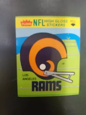 Vintage Los Angeles 1981 Fleer Football ~ NFL High Gloss Sticker  • $0.99