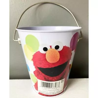 Sesame Street Elmo Cookie Monster Tin Pail Birthday Party Favor Supplies New • $6.95