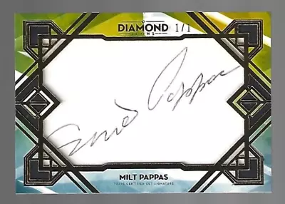 Milt Pappas 2020 Topps Diamond Icons Cut Signatures Autographs Auto 1/1 • $399.99