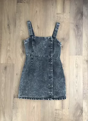 H&M Grey Denim Dress Size 12 • £5.95