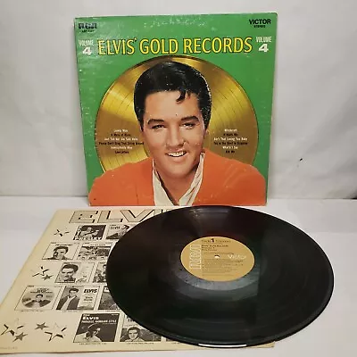  Elvis Presley - Gold Records Vol. 4 - 1976 US Press Tan Labels LSP-3921 • $22.99