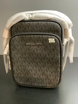 Michael Kors Jet Set Leather Medium Crossbody Bag -black • $69.99