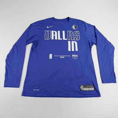 Dallas Mavericks Nike NBA Authentics Dri-Fit Long Sleeve Shirt Men's Blue Used • $27.99